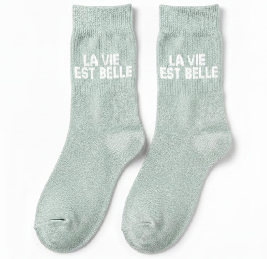 Chaussettes "La vie est belle"