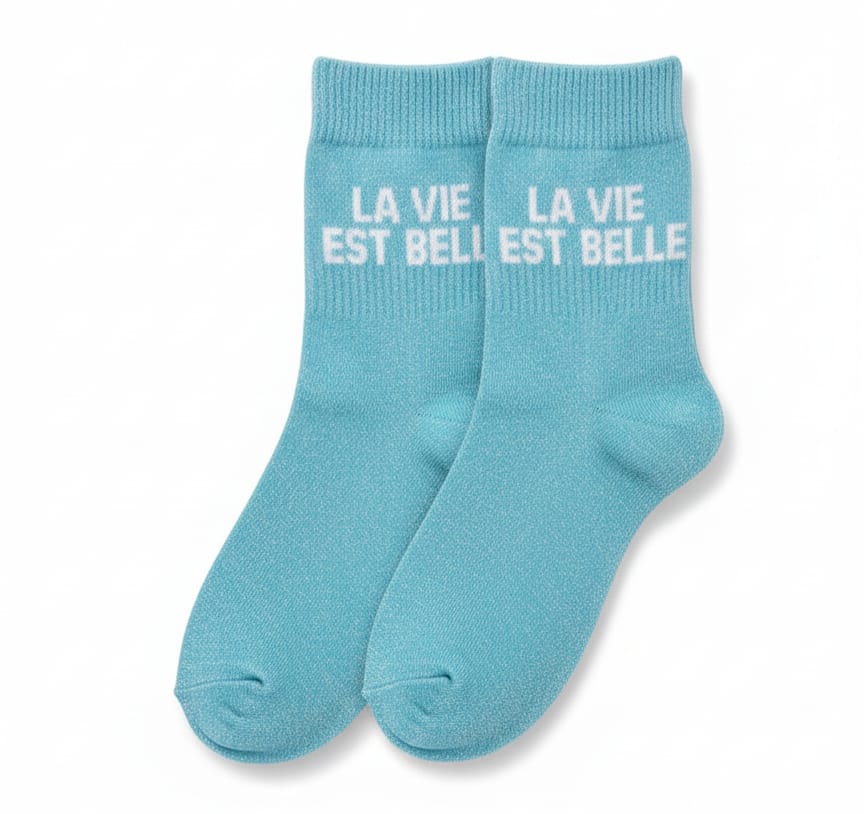 Chaussettes "La vie est belle"