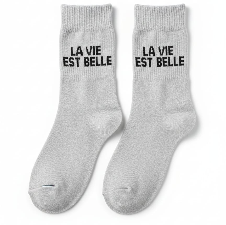 Chaussettes "La vie est belle"