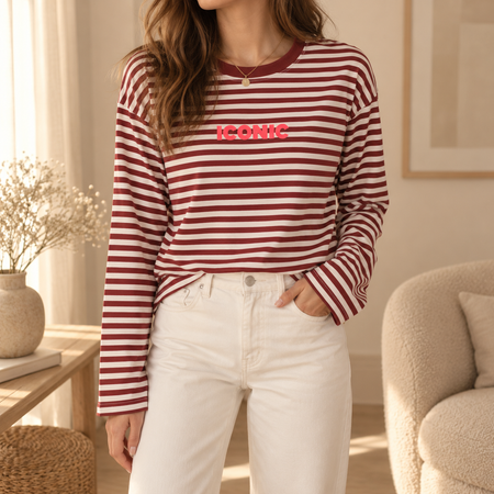 Pull ligné "Iconic"