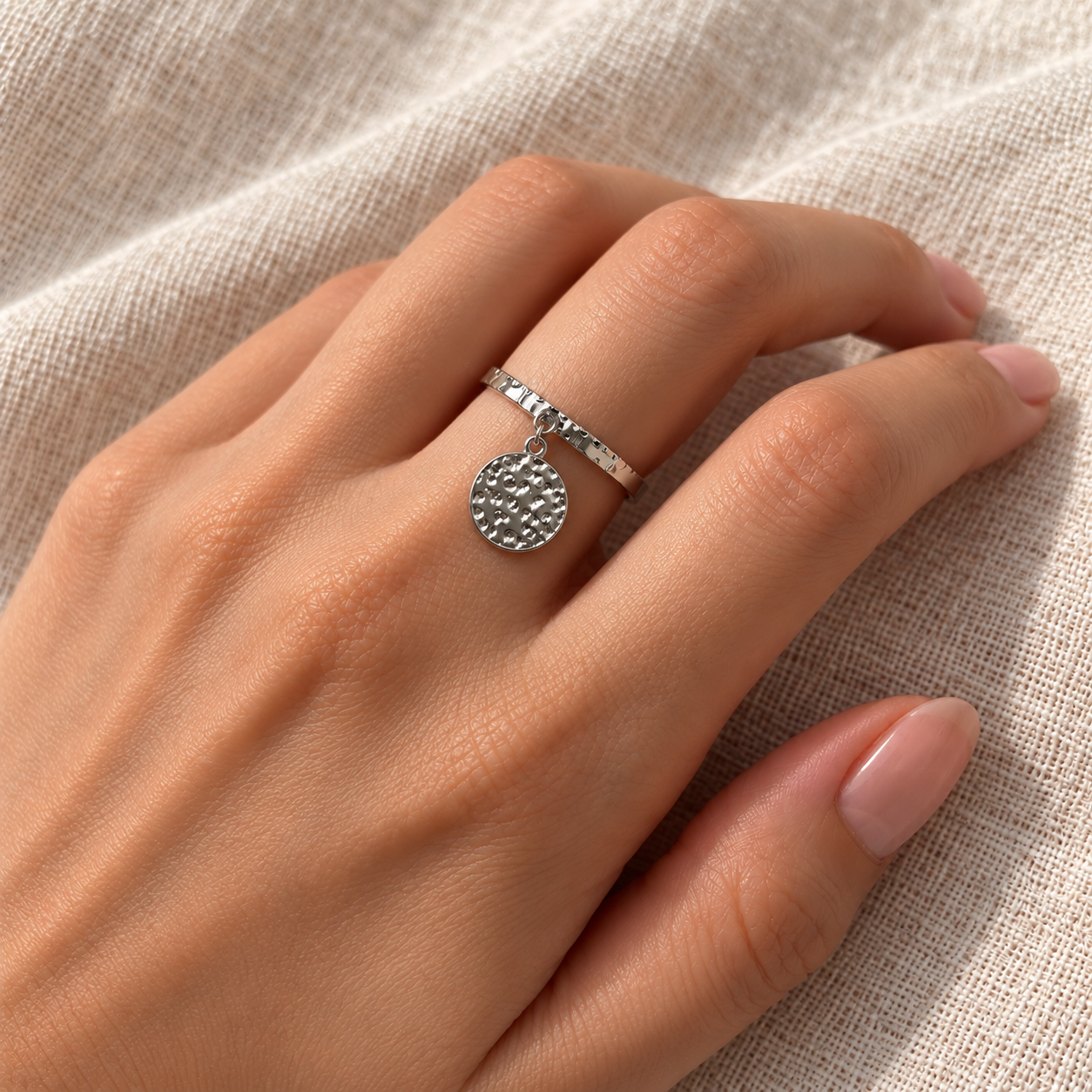 Bague breloque Caline