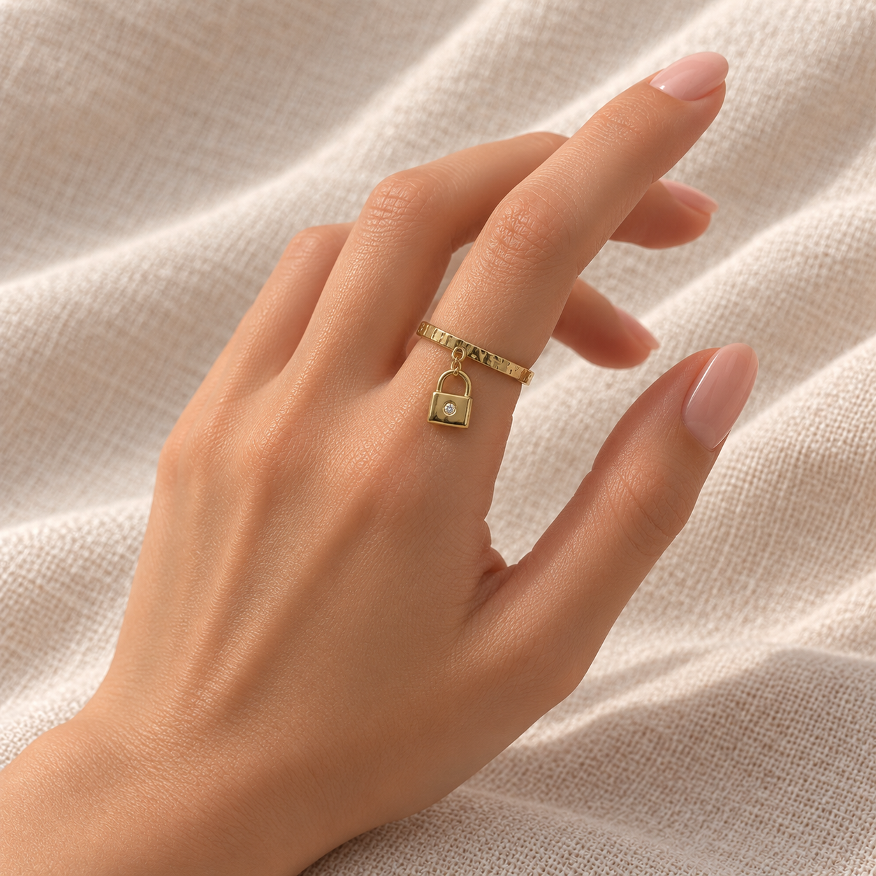 Bague breloque Luna