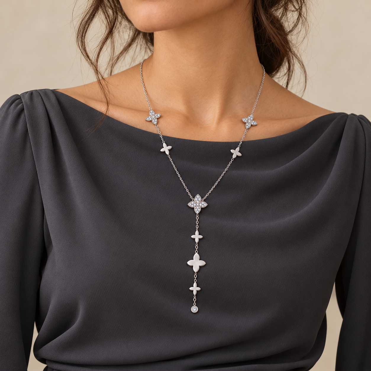 Collier en Y Lydie