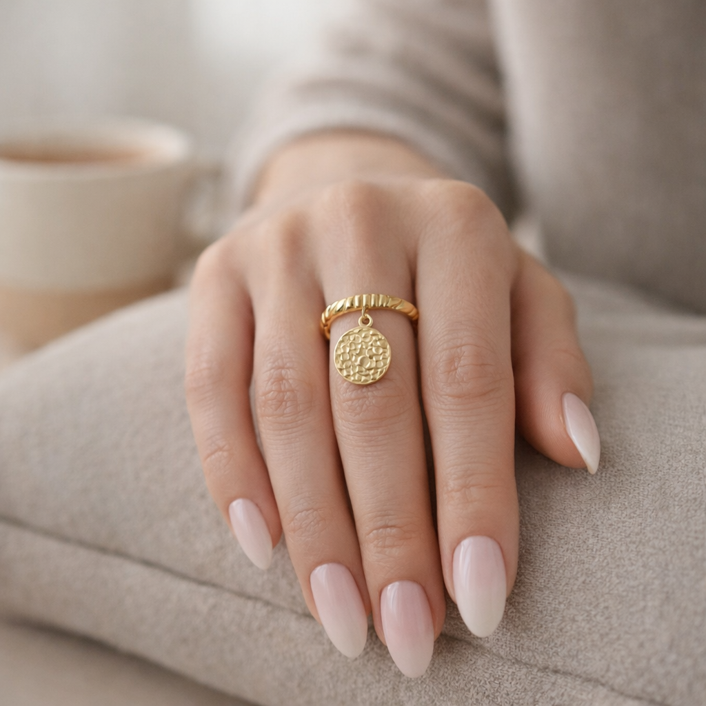 Bague breloque Caline