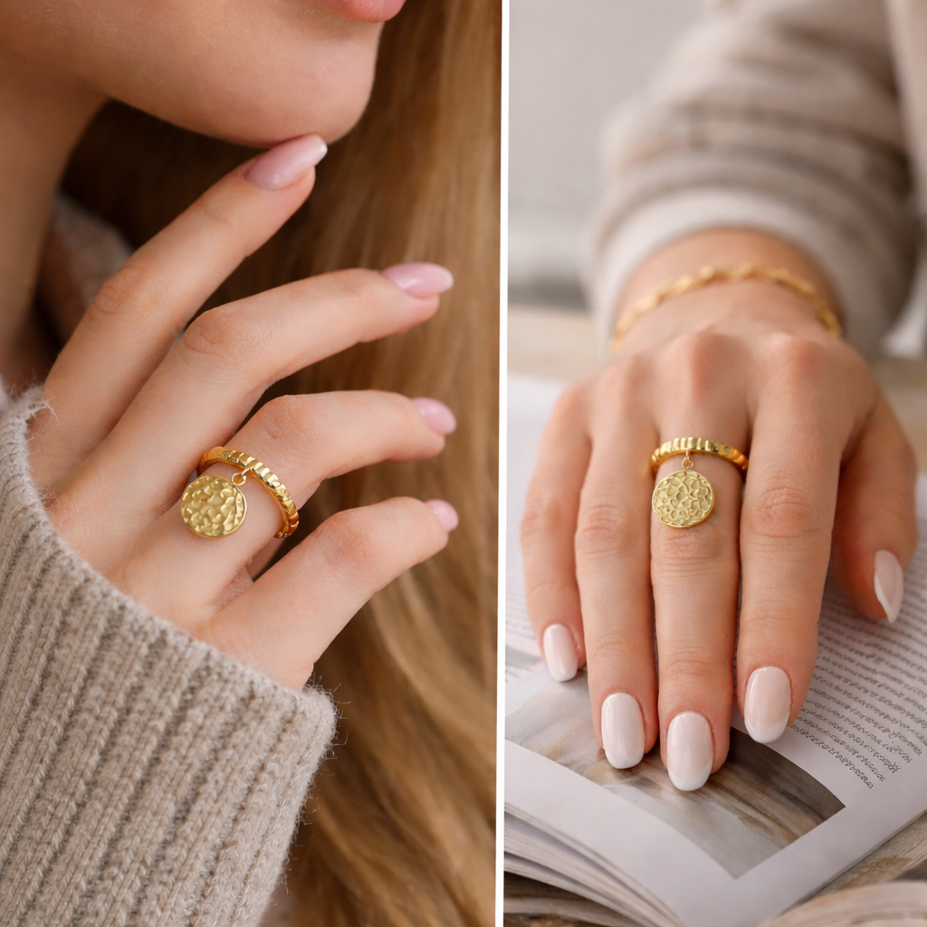 Bague breloque Caline