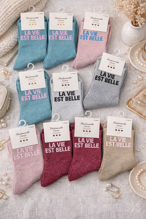 Chaussettes "La vie est belle"