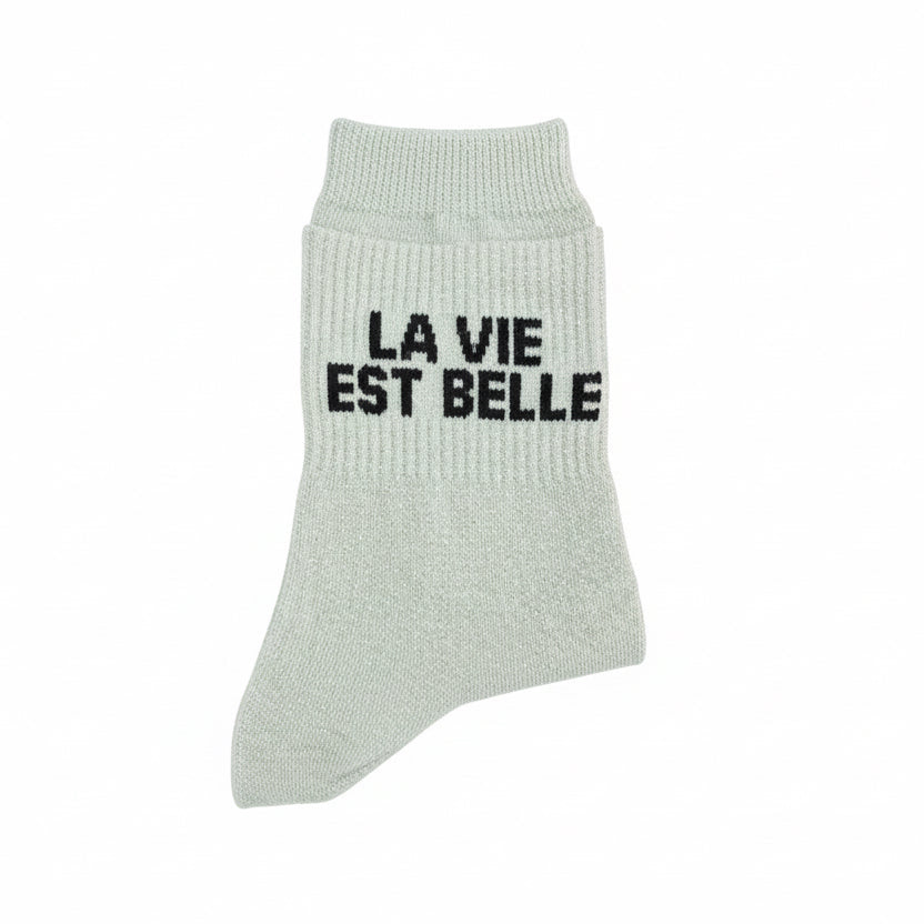 Chaussettes "La vie est belle"