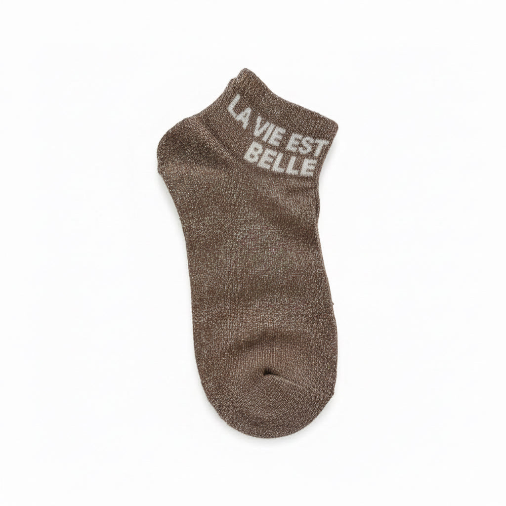 Socquettes ‘’La vie est belle’’