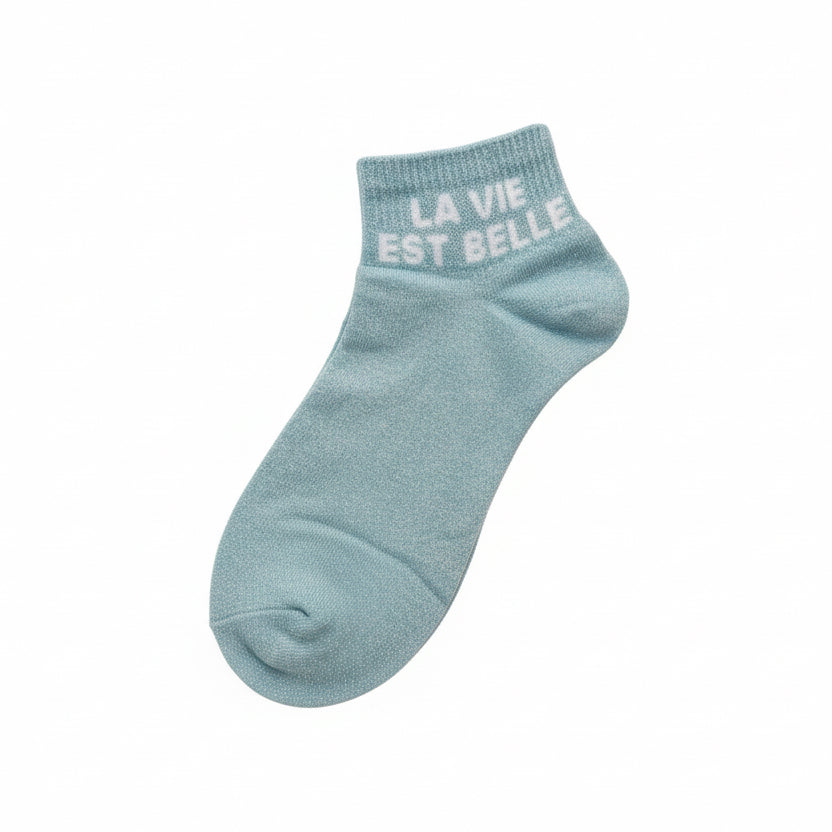 Socquettes ‘’La vie est belle’’