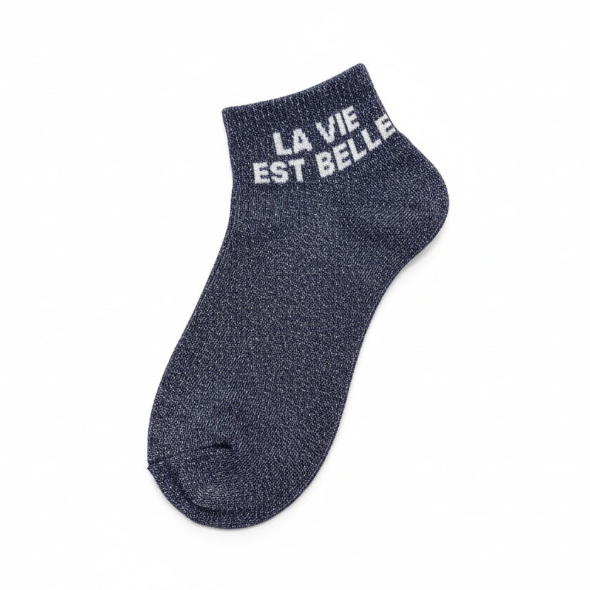 Socquettes ‘’La vie est belle’’