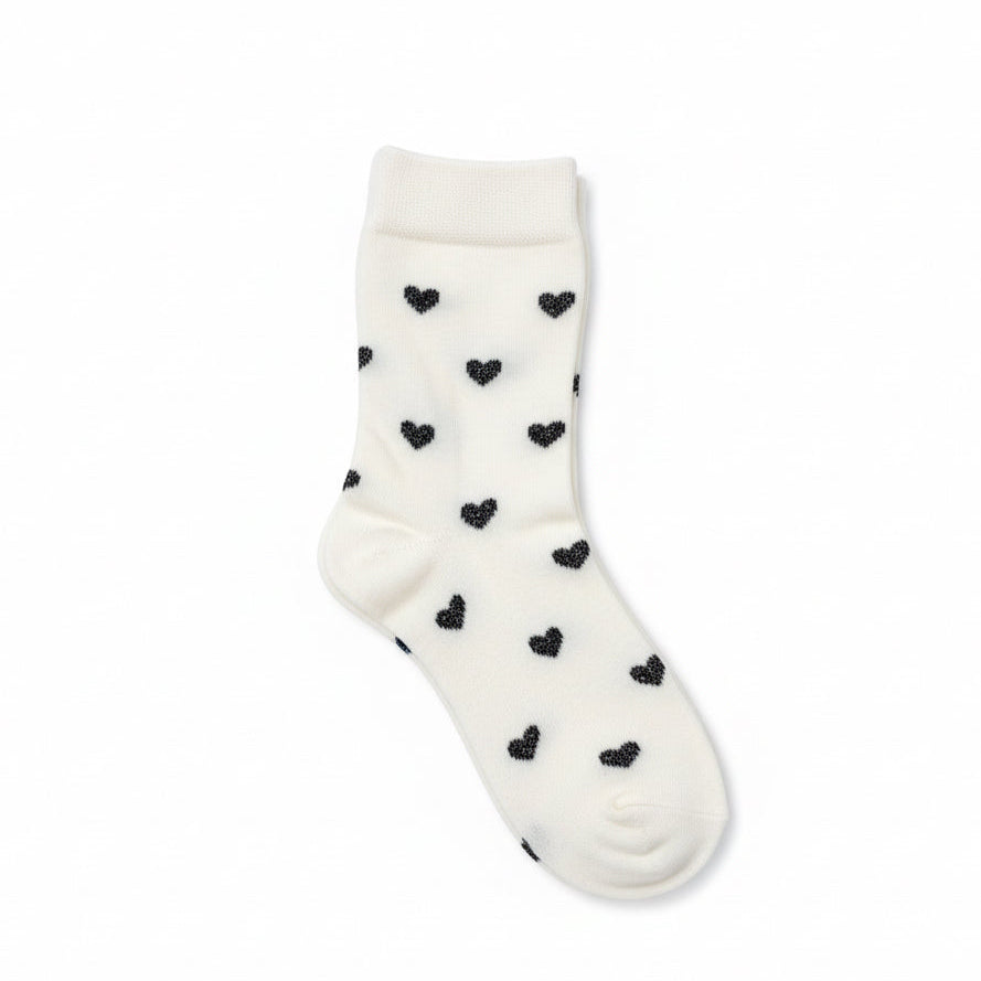 Chaussettes motif cœur