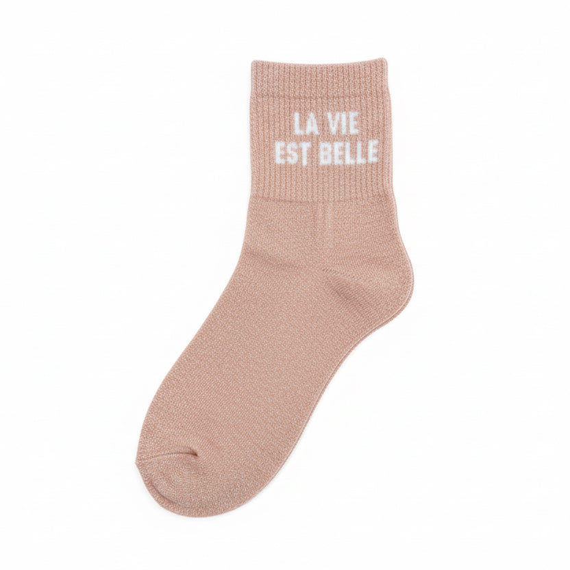 Chaussettes "La vie est belle"