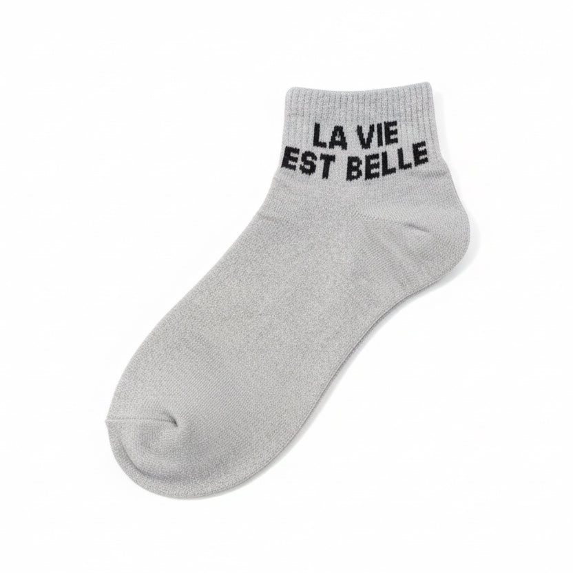 Socquettes ‘’La vie est belle’’