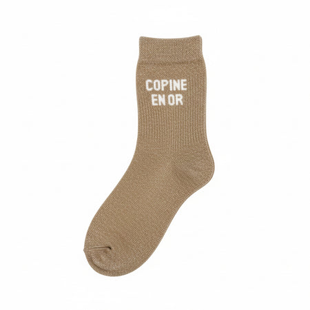 Chaussettes "copine en or"
