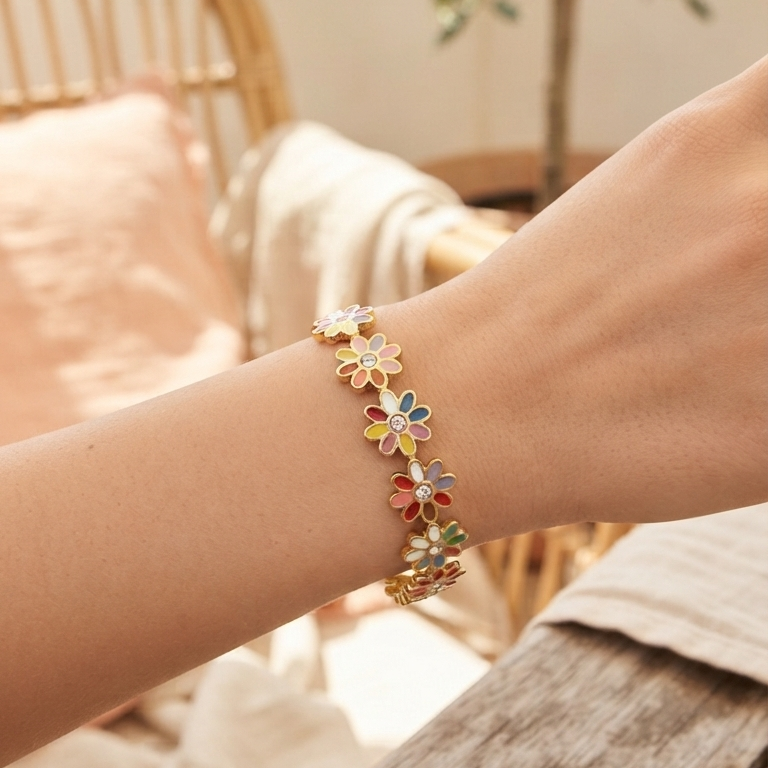 Bracelet jonc Marguerite