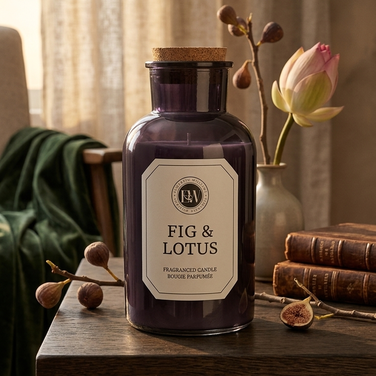 Grande bougie figue & lotus
