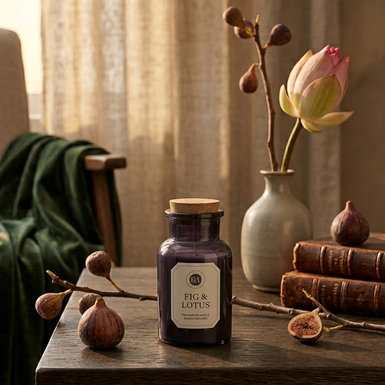 Petite bougie figue et lotus