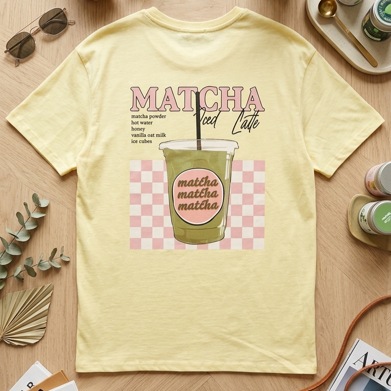 T-shirt ‘’Matcha iced latte’’