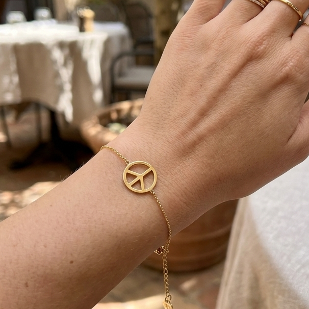 Bracelet Peace & love