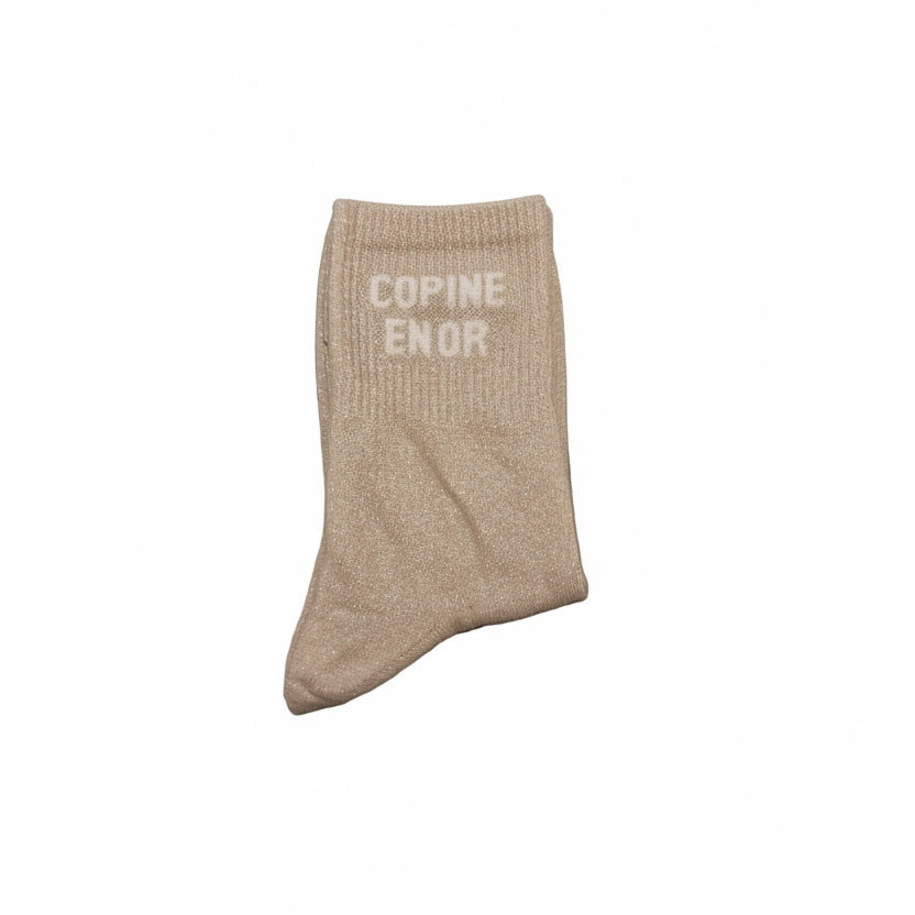 Chaussettes "copine en or"