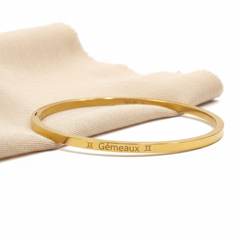 Bracelet jonc signe astrologique