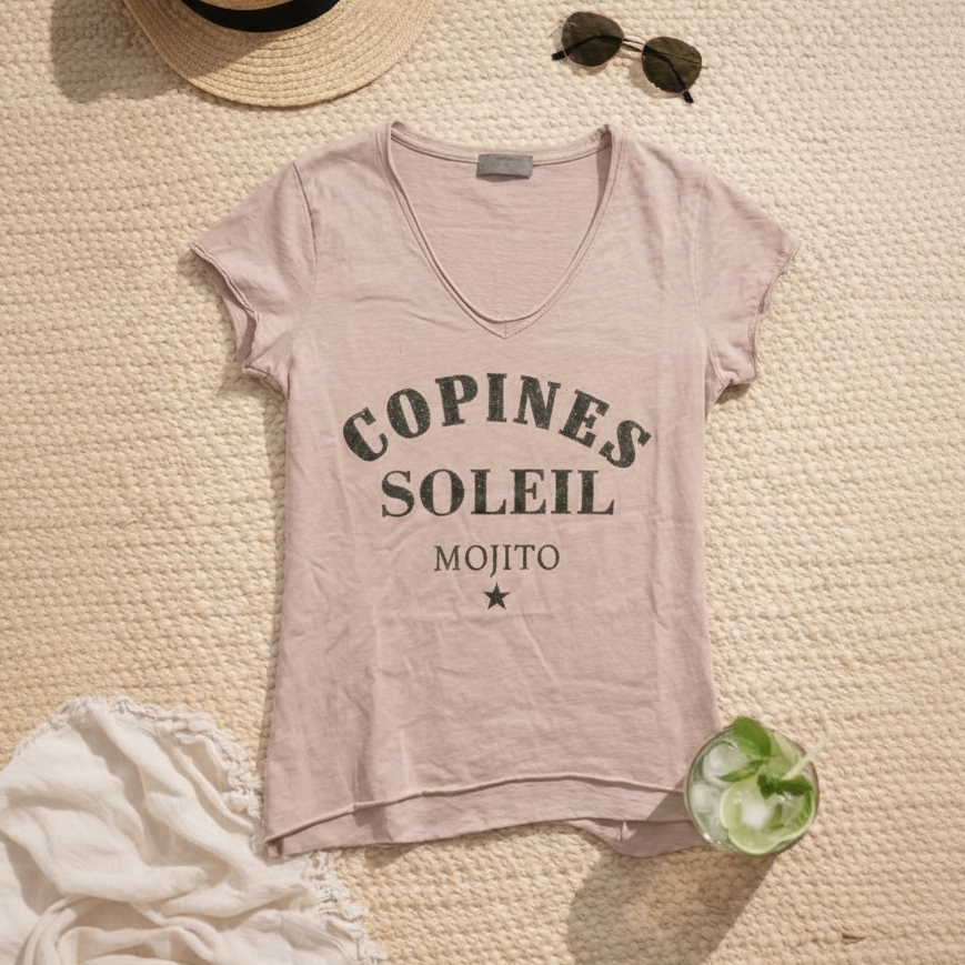 T-shirt "Copines soleil mojito"