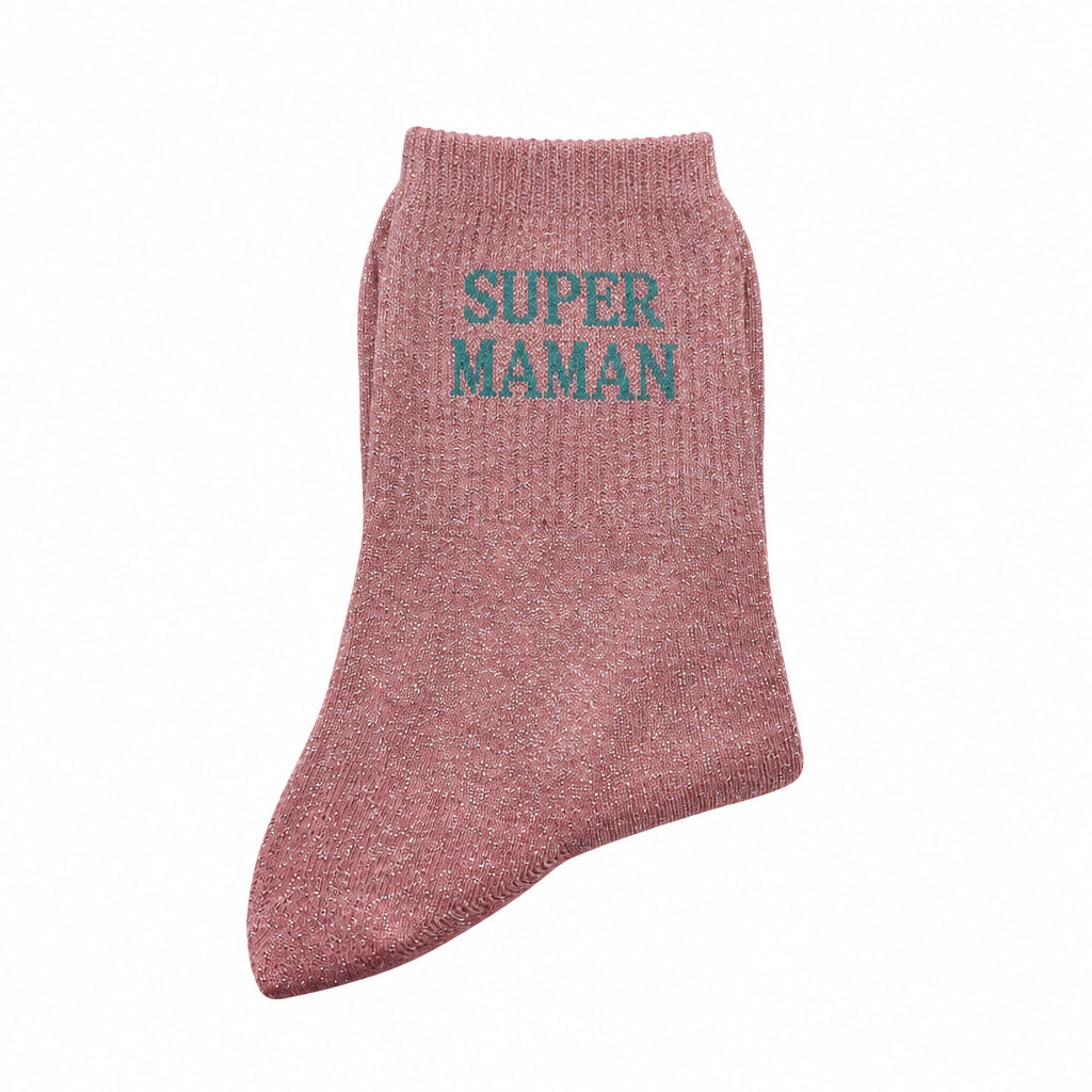 Chaussettes "Super maman"