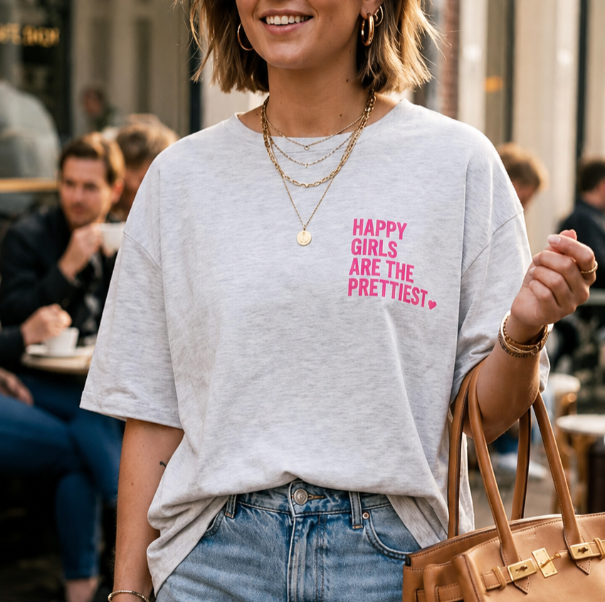 T-shirt ‘’Happy girls are the prettiest’’