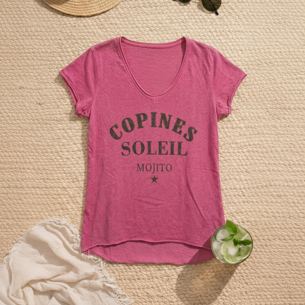 T-shirt "Copines soleil mojito"