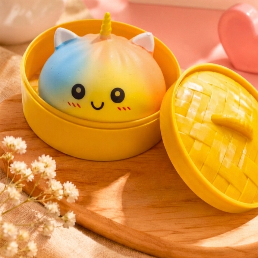 Squishy dumpling bun licorne