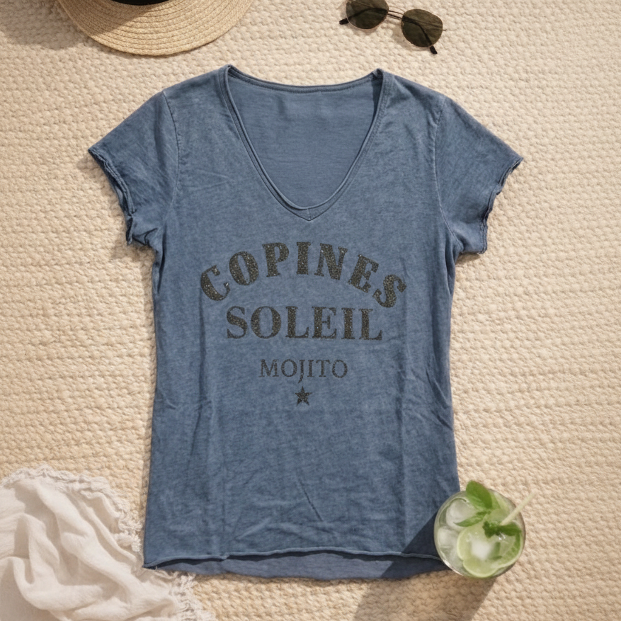 T-shirt "Copines soleil mojito"