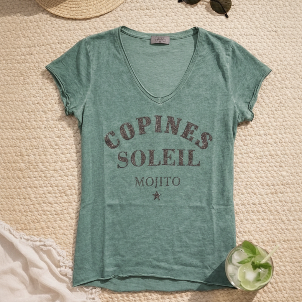T-shirt "Copines soleil mojito"