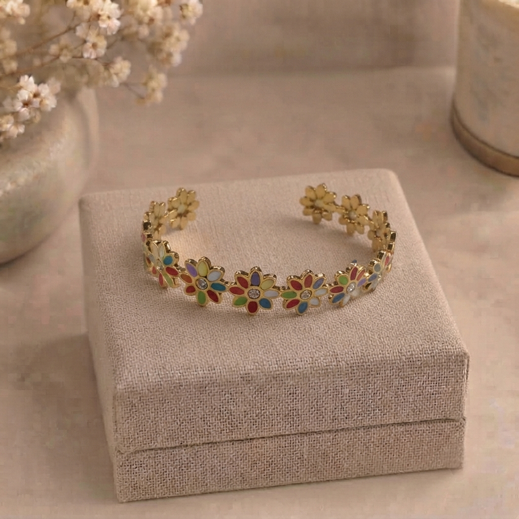 Bracelet jonc Marguerite
