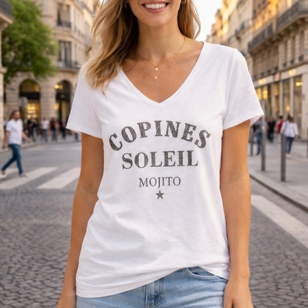T-shirt "Copines soleil mojito"
