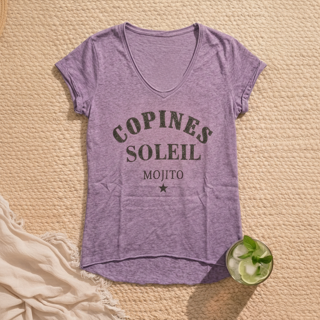 T-shirt "Copines soleil mojito"
