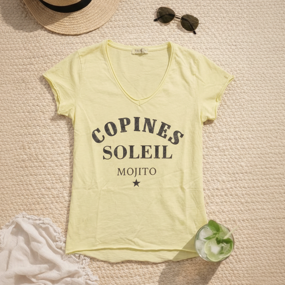 T-shirt "Copines soleil mojito"