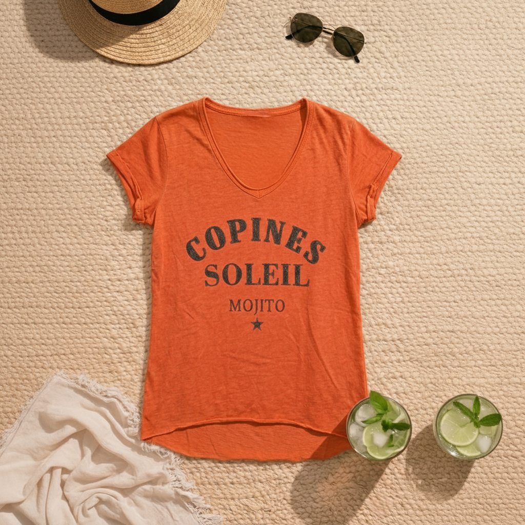 T-shirt "Copines soleil mojito"