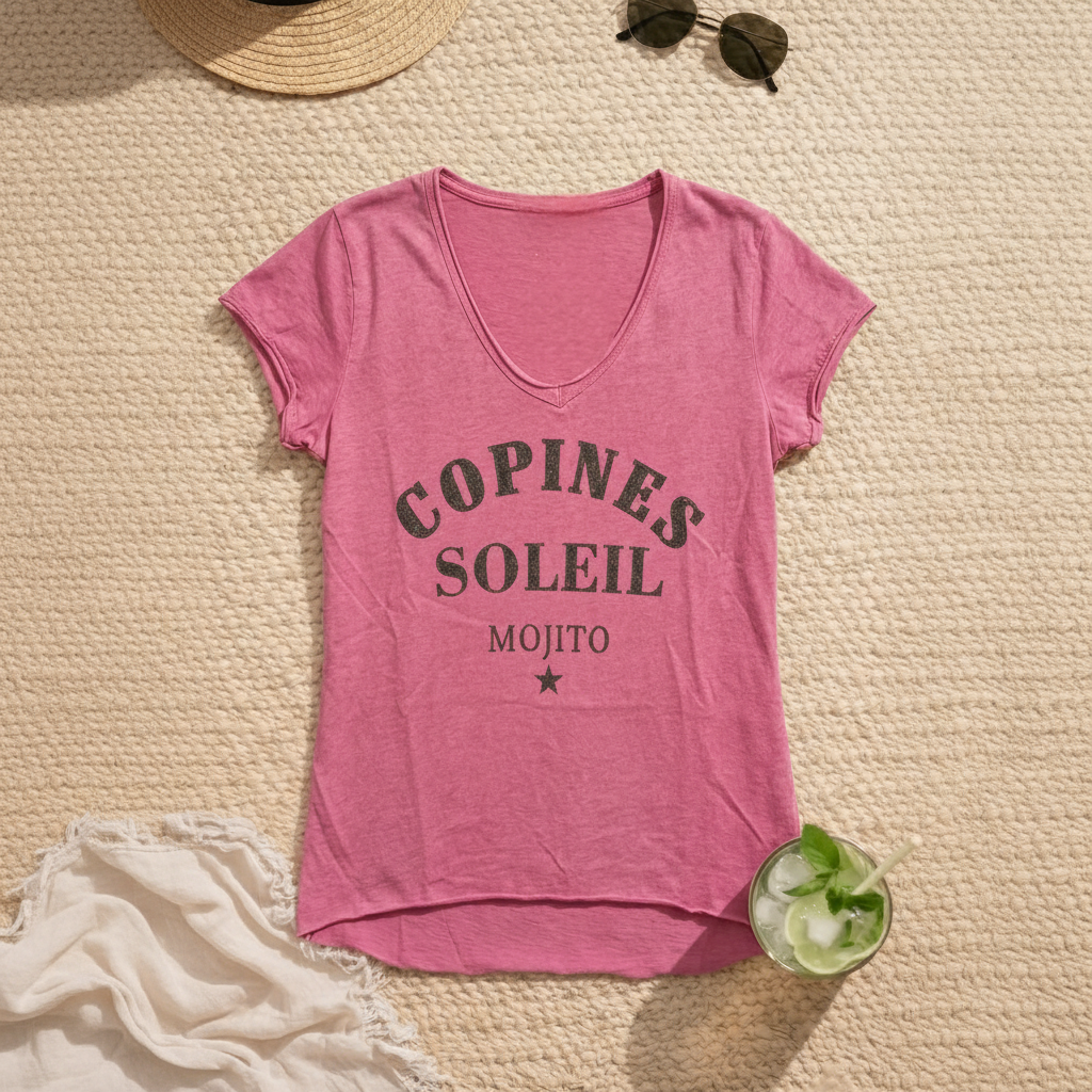 T-shirt "Copines soleil mojito"