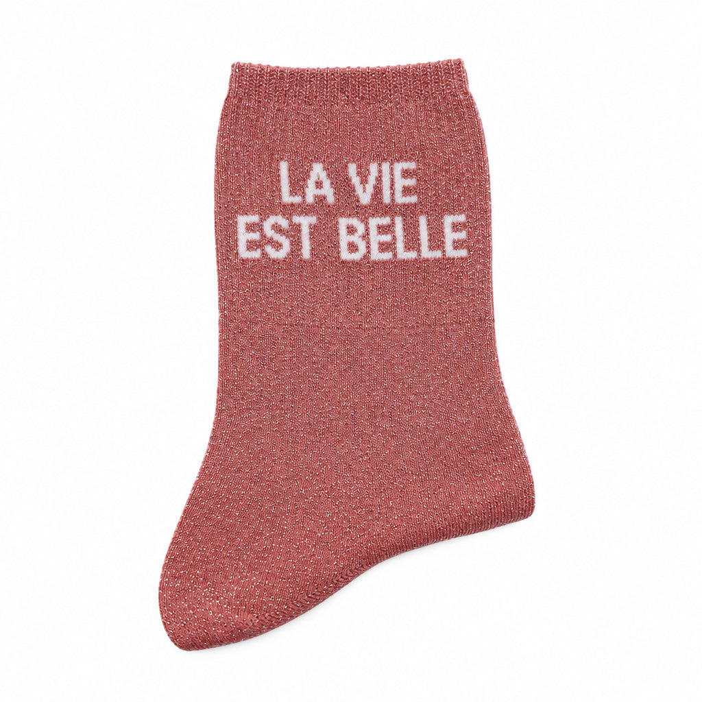 Chaussettes "La vie est belle"