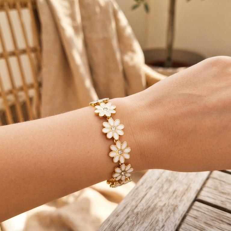 Bracelet jonc Marguerite