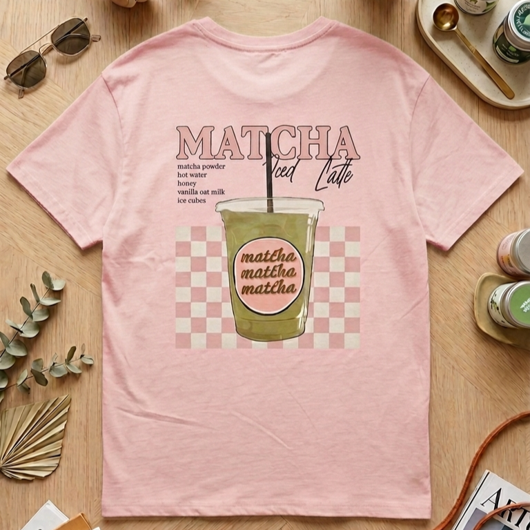 T-shirt ‘’Matcha iced latte’’