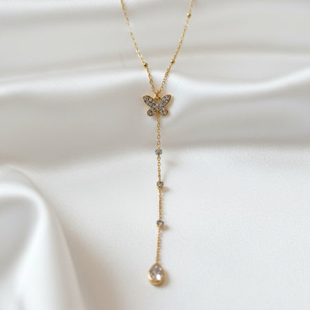 Collier en Y Papillon