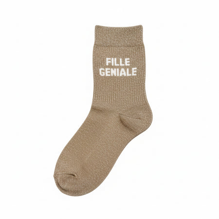 Chaussettes "fille géniale"