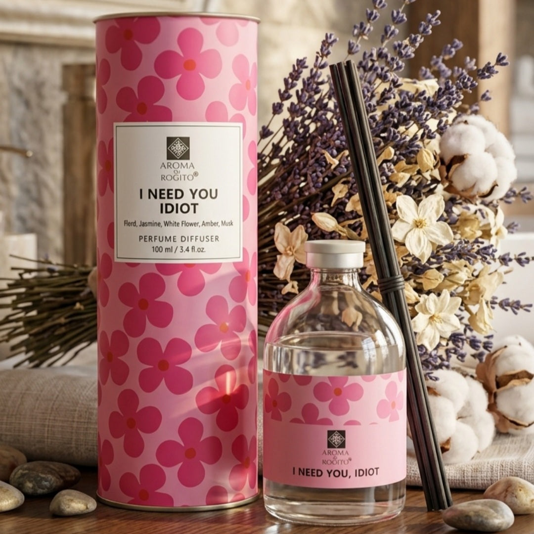 Bâtonnets parfumés "I need you, idiot"