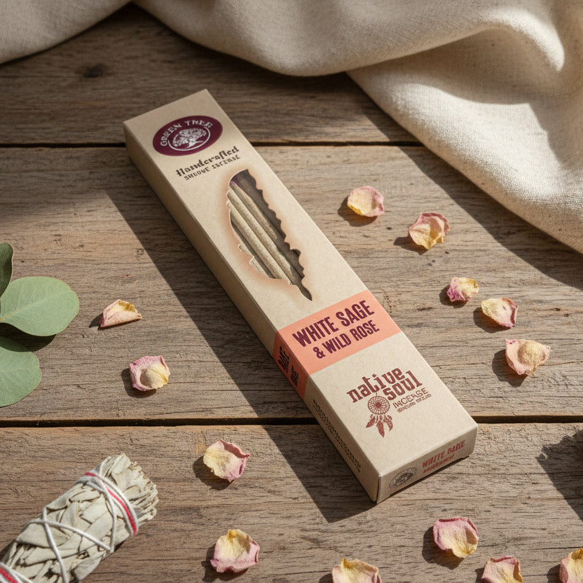 Encens "Sauge blanche et Rose sauvage"