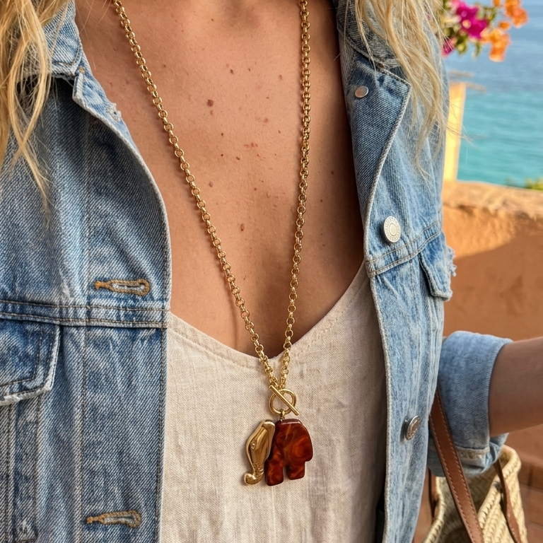 Collier sautoir Savanna