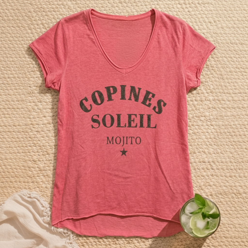 T-shirt "Copines soleil mojito"