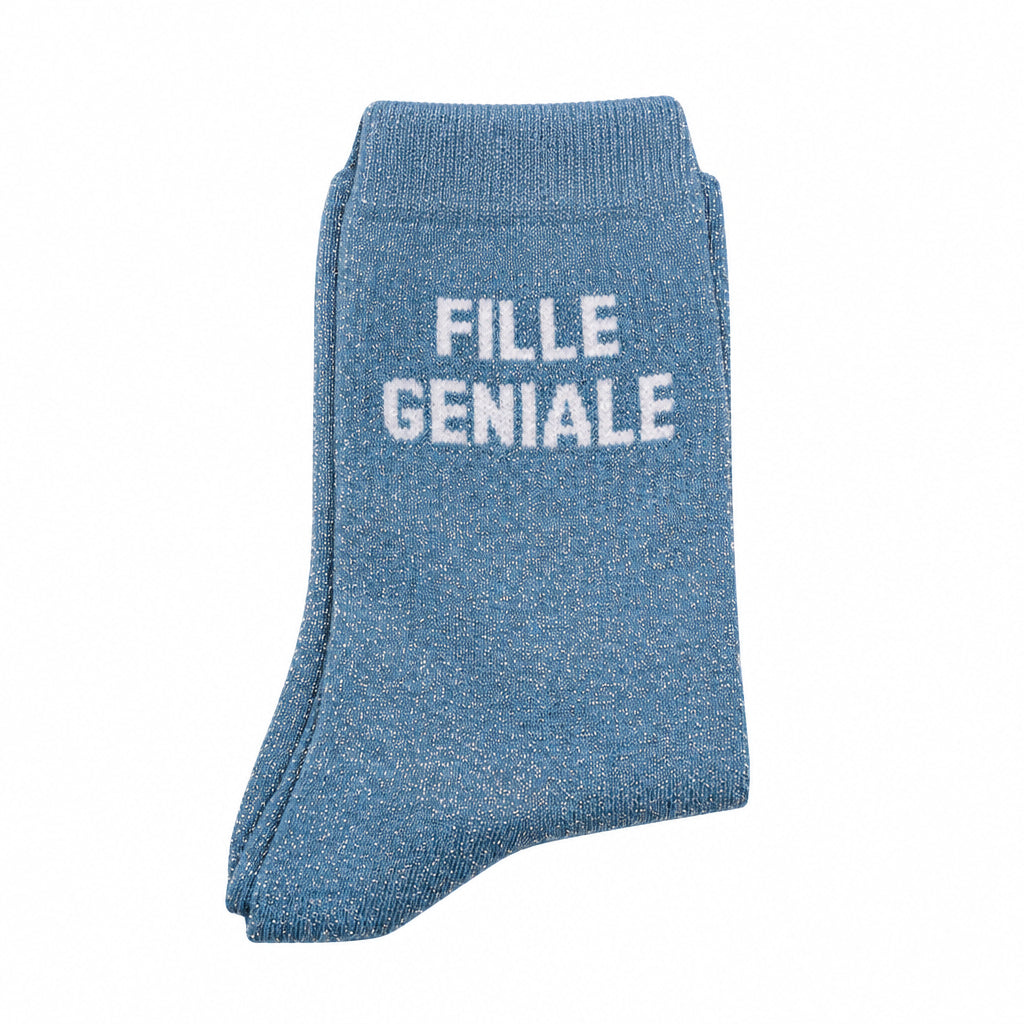 Chaussettes "Fille géniale"