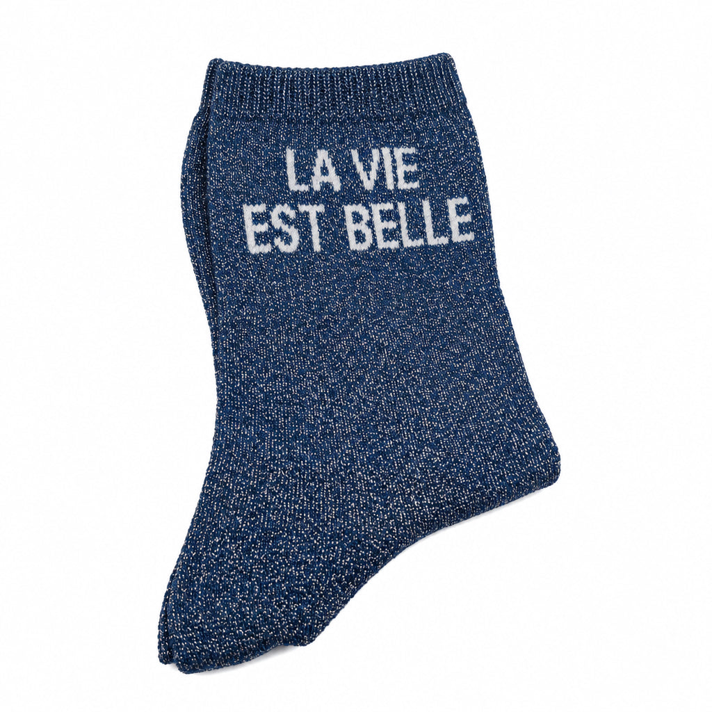 Chaussettes "La vie est belle"