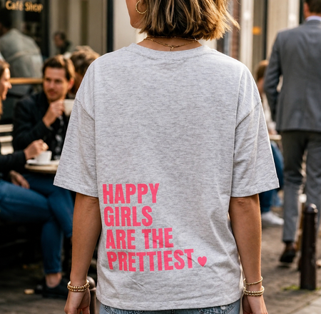 T-shirt ‘’Happy girls are the prettiest’’